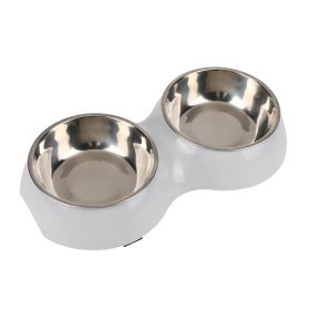 Round Two-in-one Pet Double Bowl Dual-use Cat Bowl