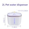 Guipure 2.0L Anti-Cold Cat Water Fountain With Light Notification; Filtered Functional